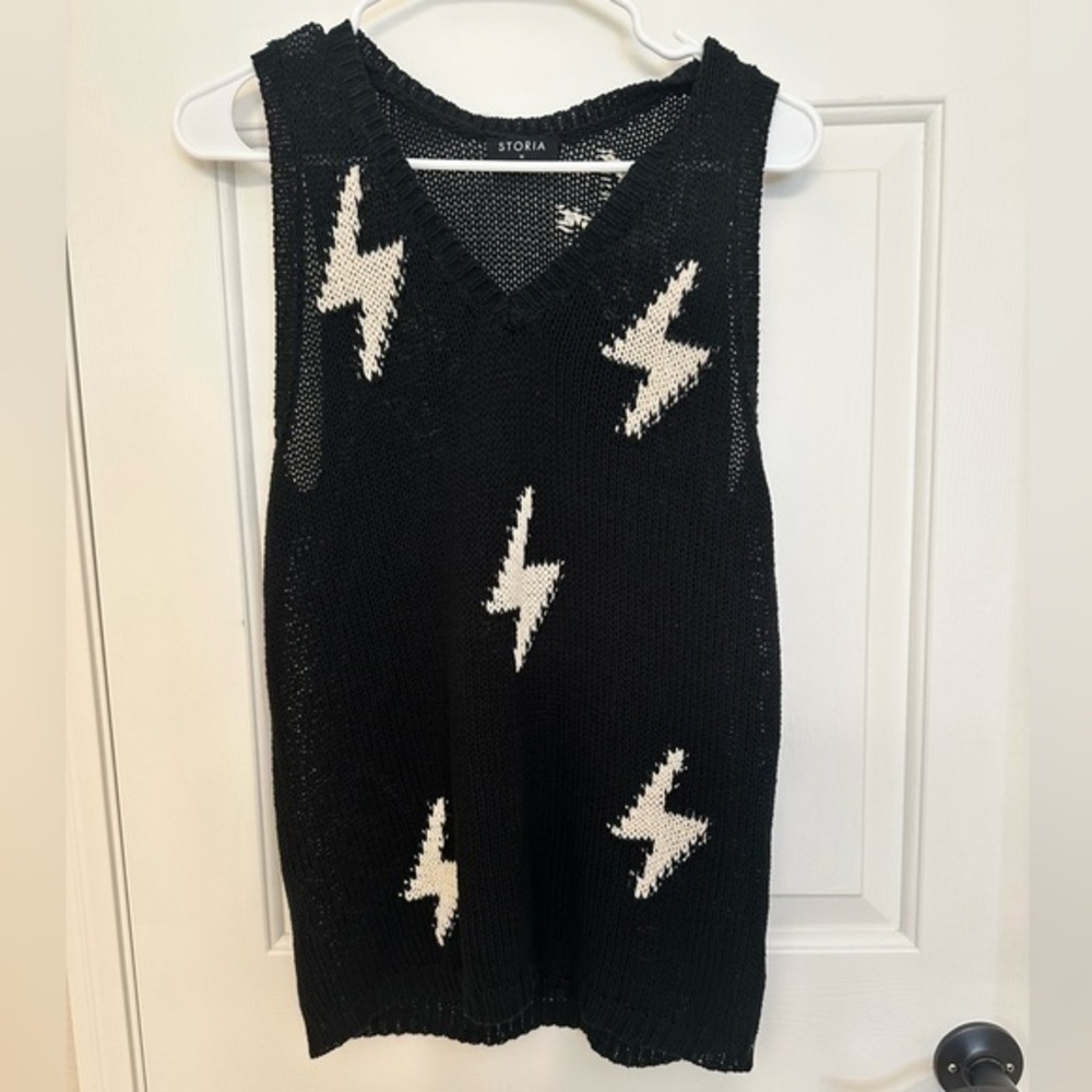 Storia Lightning Bolt Sweater Tank
